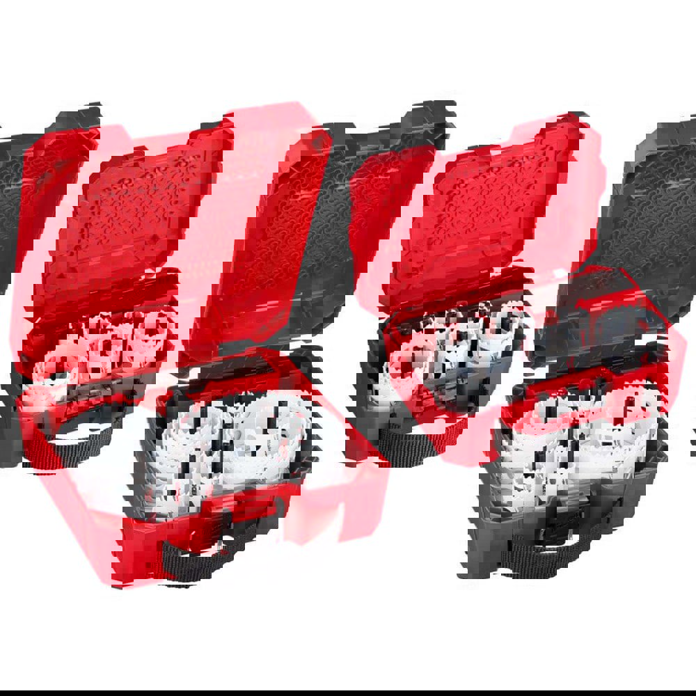 Hole Saw Kits; Minimum Saw Diameter (Decimal Inch): 3/4 ; Maximum Saw Diameter (Decimal Inch): 5 ; Number of Hole Saws: 21 ; Cutting Edge Style: Toothed ; Material: Bi-Metal ; Material Application: Wood